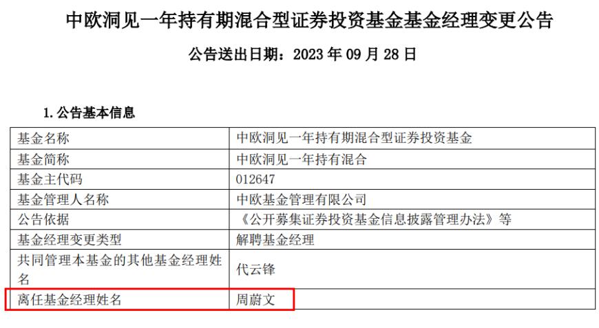 大事件！顶流周蔚文、葛兰各自卸规模，接棒人已定，更多百亿基金经理瘦身 去明星化渐成趋势